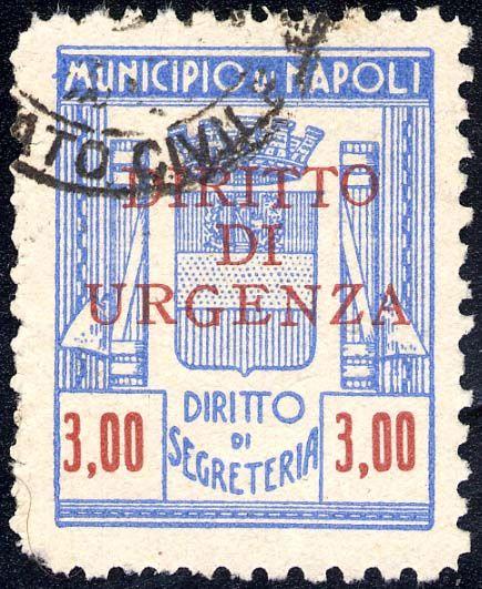 30 blu acceso 1945/< Tipo simile al precedente, senza