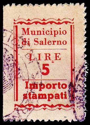50,00 azzurro grigio 1959/ Carta bianca,