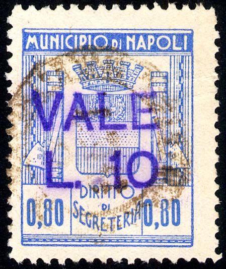 1940/< Nuovo valore sovrastampato tipograficamente in nero. 35 L. 5 su L.