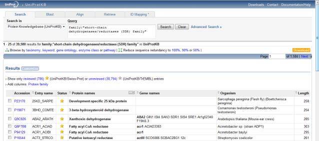 Nella sezione Protein attributes e General annotation otteniamo informazioni quali la lunghezza amminoacidica della proteina e alcune caratteristiche tecniche.