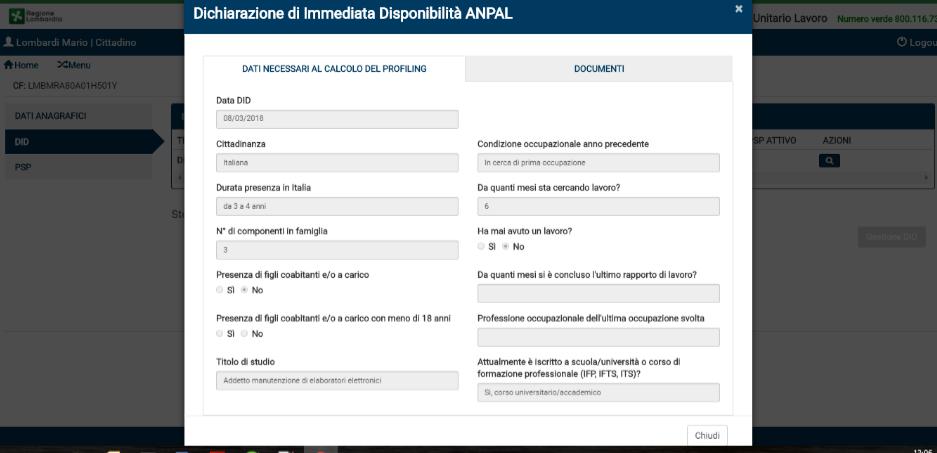 Figura 10 Dichiarazine di immediata dispnibilità Attravers il pulsante si accede alla gestine delle dichiarazini di immediata dispnibilità.