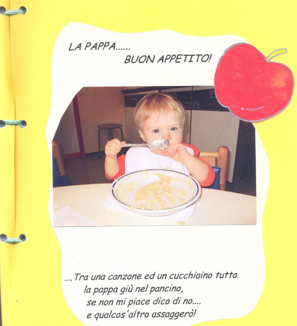 L ALIMENTAZIONE AL NIDO Entrambi i Nidi hanno la cucina interna e personale qualificato che si occupa della preparazione degli alimenti e dei pasti completi.