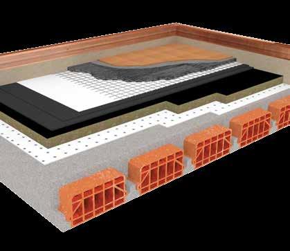 Ne consegue che i carichi che agiscono sullo strato isolante sono molto maggiori rispetto alle coperture piane occasionalmente praticabili il che richiede l impiego dei pannelli BP-70 BIT o BP- BIT