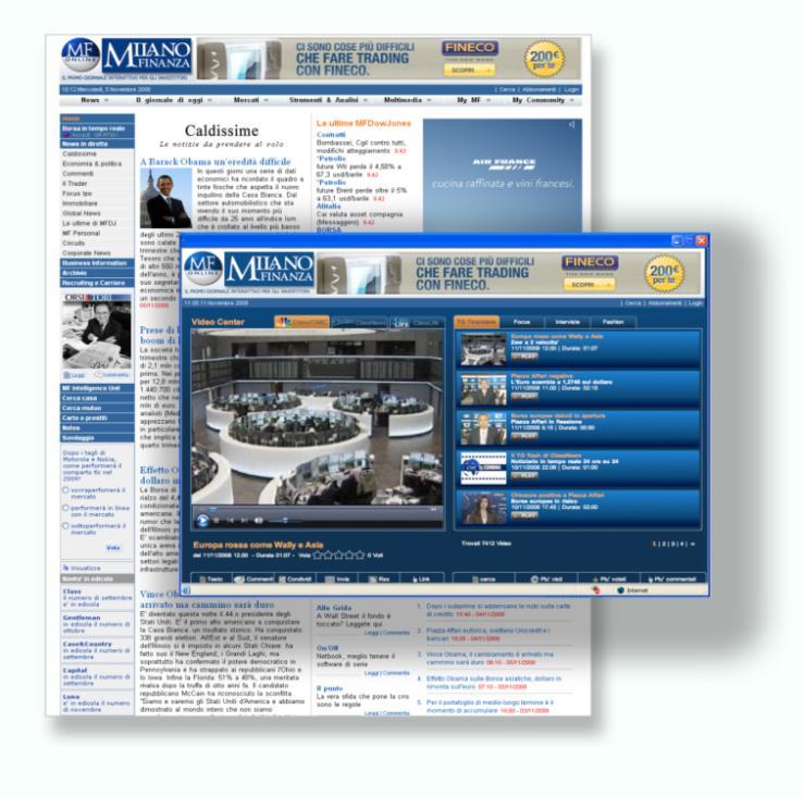 IL WEB il video center di www.milanofinanza.
