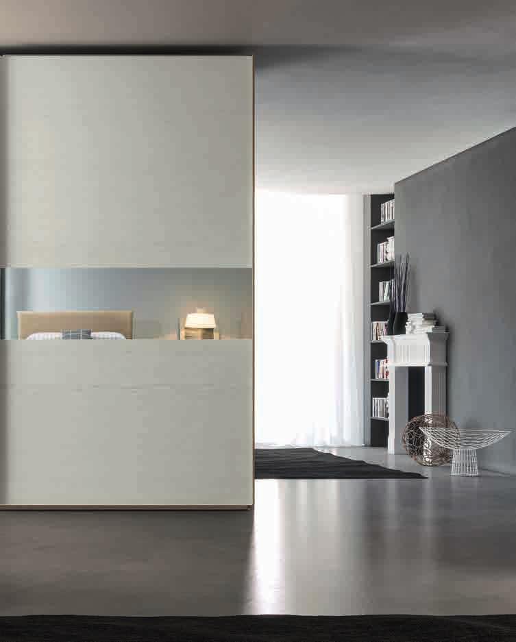 bianco Specchiera AC052 / Basic melamine sliding doors L.