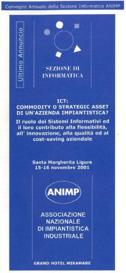 2003 Maggio ICT: commodity o strategic asset di un