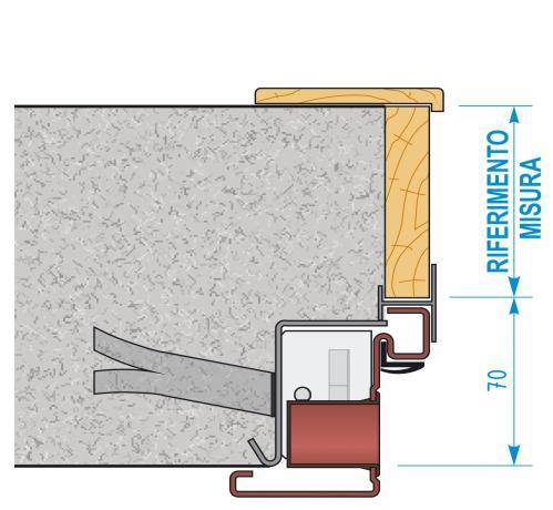 IMBOTTI IN MASSELLO Realizzabile per porte con altezza massima di 2 mm FINO A 150 DA 160 A FINO A 150 DA 160 A LARGH.