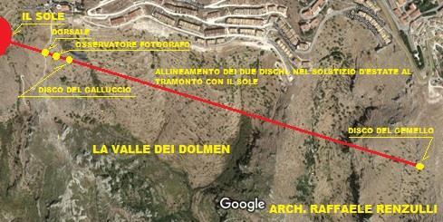 Veduta satellitare della zona