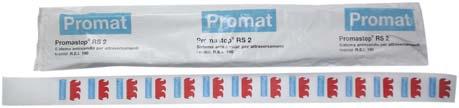 PROMASTOP RS 2 E un nastro in lana minerale con fibre scelte ed additivi atto a coibentare esternamente gli attraversamenti di tubi in acciaio.