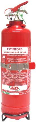 1 Pressurizzati Estintori Clean Blue Eco Gas - EN 3.