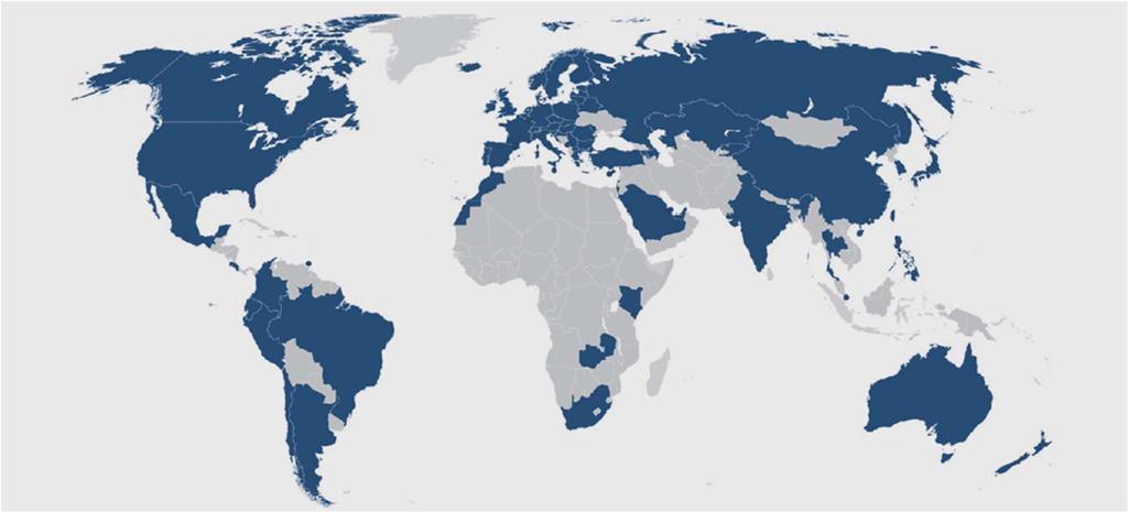 Copertura Eduroam 74 paesi in tutto il mondo oltre 500.