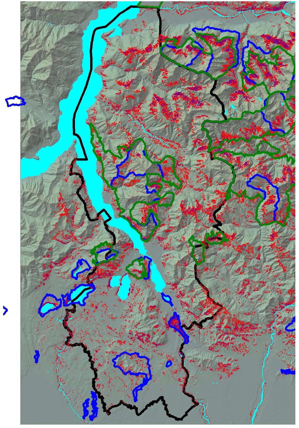 / Totale specie Solo specie di interesse comunitario Da questi modelli è evidente che le zone montane e collinari, pur conservando una buona percentuale di specie importanti, non sono adeguatamente