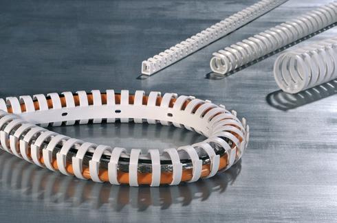 3.5 Sistemi di protezione cavi Canaline e spirali di protezione Canalina portacavi flessibile Heladuct Flex Le canaline portacavi flessibili sono generalmente utilizzate nei quadri elettrici.