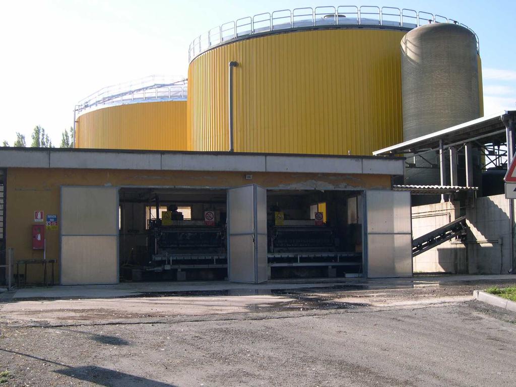 Biomasse utilizzate Miscela di alimentazione dell impianto di Spilamberto (MO) costituita da: Liquame suino addensato + liquame bovino +scarti vari dell agroindustria (tra cui sangue