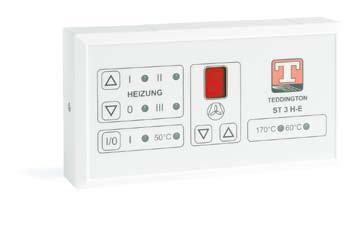 Dispositivi di controllo ST 3-H-E (apparecchi elettrici) Controllo elettronico a tre stadi per la regolazione di portata d aria e potenza calorifica; Visualizzatore