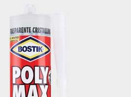 poly max il Poly Max per tutti gli utilizzi BOSTIK POLY MAX CRISTAL EXPRESS