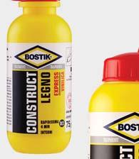 D257 8710439159881 Bostik Quick Legno blister 75gr D258 87104399511 Bostik Quick Legno flacone 250gr BOSTIK LEGNO EXPRESS Colla vinilica rapida (3-5