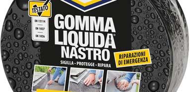 gomma liquida BOSTIK GOMMA LIQUIDA NASTRO Bostik Gomma Liquida Nastro è un nastro per sigillature, protezioni e riparazioni 100% impermeabili all aria e all