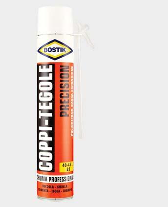 D294 871043918049 Bostik PU Antifuoco 750ml BOSTIK COPPI-TEGOLE PRECISION Schiuma poliuretanica monocomponente ultrarapida ad elevato potere adesivo.