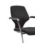 giroflex 64 Swivel chair: The executive armchair is available with comfort upholstery, wide seat, high backrest (on request: covered). Optionally with depth-adjustable lumbar support.