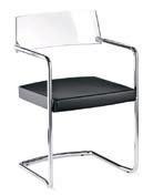 versioni di telaio in acciaio cromato, scocca in polipropilene Multipurpose stackable chair with: 2 versions of