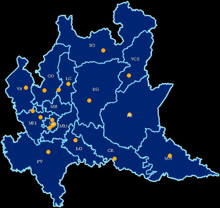 IL PROGETTO ADHD DELLA REGIONE LOMBARDIA 18 Centri di Riferimento