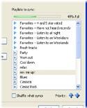 È inoltre possibile creare un elenco casuale dei file contenuti nelle playlist da sincronizzare con GoGear Vibe. 1 Avviare WMP11. 2 Accendere GoGear Vibe. 3 Collegare GoGear Vibe al computer.