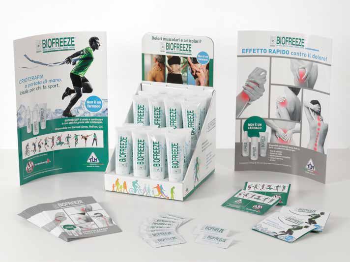 BIOFREEZE Una linea di prodotti per il trattamento dei dolori muscolari ed articolari. La composizione è a base di oli essenziali* ad azione antinfiammatoria ed anti dolorifica.