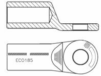 CAPOCORDA IN ALL./ACC. TIPO ALAC PER CORDA Al-Acc Cat. Prog. RFI 785/ ø5,5 mm Capocorda : AW050A EN 57- Trattamento galvanico : STAGNATURA 5µm (Riferimento nota RFI UA 06/05/008 RFI-DMA-IM.