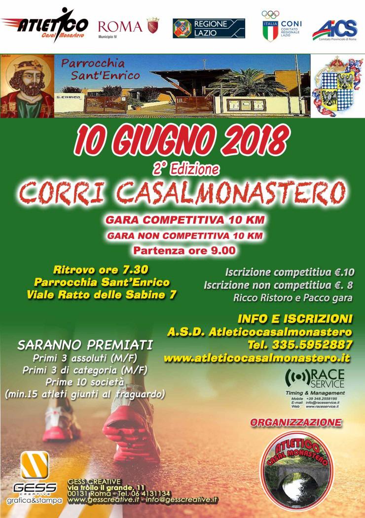 Corri Casal Monastero 2a Edizione 2018 Regolamento Nell'ambito della Festa di Sant Enrico 2018 organizzata dalla Parrocchia di S.