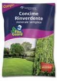 CONCIME RINVERDENTE CONCIME MINERALE SEMPLICE Concime ricco di azoto, ferro, magnesio e zolfo che svolge contemporaneamente tre azioni: nutriente, rinverdente e antimuschio.