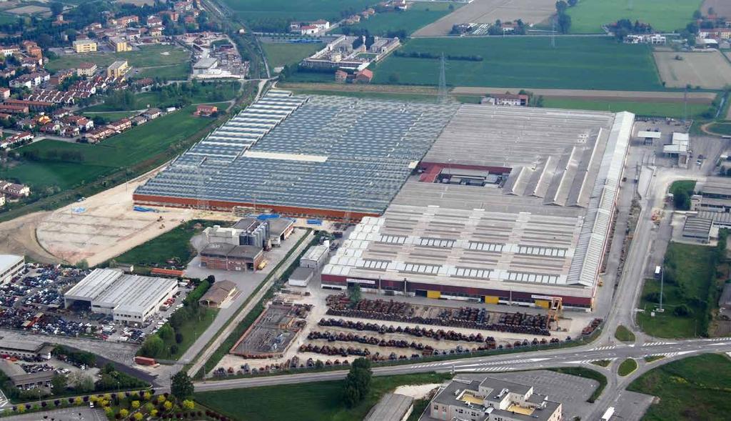 Casalmaggiore plant development 1987 7.000 m 2 2010 72.