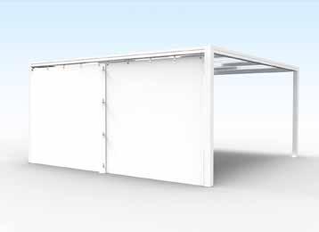 PARETI LATERALI IN PVC PARETI CON APERTURA CENTRALE La parete