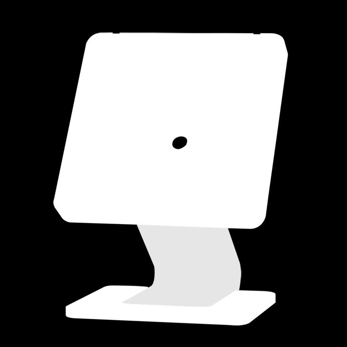 Dimensioni: Base da tavolo, che consente la trasformazione da tavolo del monitor Planux, completa di 2
