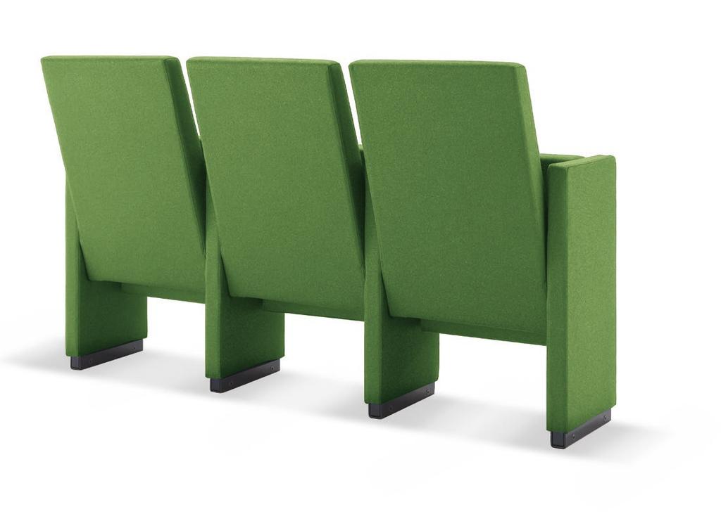 armchair with low back The seat rests perfectly vertical positioned