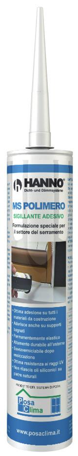 Per la sigillatura della battuta esterna, al posto del silicone, si utilizza sempre il nastro precompresso termo-espandente Hannoband BG1(fig.