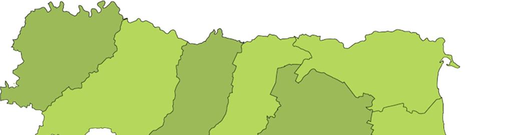 Emilia-Romagna: distribuzione provinciale distribuzione in % della produzione