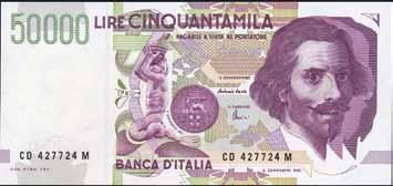 4053 50.000 Lire - Bernini 2 tipo 16/10/1995 - Alfa 908; Lireuro 81C - Fazio/Speziali FDS 20 4054 50.000 Lire - Bernini 2 tipo 16/10/1995 - Alfa 908; Lireuro 81C - Fazio/Speziali FDS 20 4055 50.