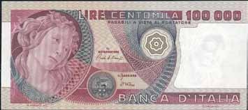 4069 100.000 Lire - Botticelli 01/07/1980 - Alfa 917; Lireuro 83B FDS 85 4074 100.