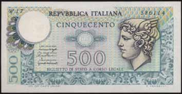 3760 500 Lire - Mercurio 20/12/1976 - Alfa 556sp; Lireuro 26Ba R - Sostitutiva da