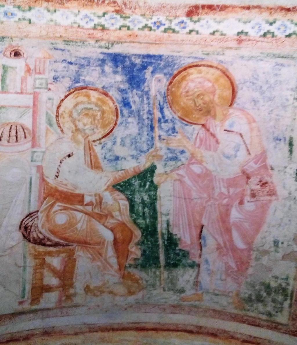 Pietro invia Marco Cripta della basilica