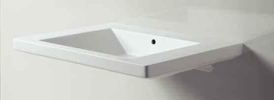 lavabo 70 sospeso THI 200/DIS su staffa inclinazione meccanica con altezza variabile.