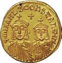 Costantino (832-839) Solido - Busto coronato di fronte