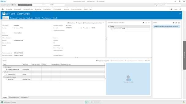1- IL MODULO PRATICHE 1.1 LA PRATICA DI KLEOS Kleos è un Sistema per la completa gestione dell attività di uno studio legale.