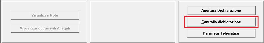Dichiarazione IVA 74-bis Controllo e creazione archivio telematico Abilitato il bottone di Controllo