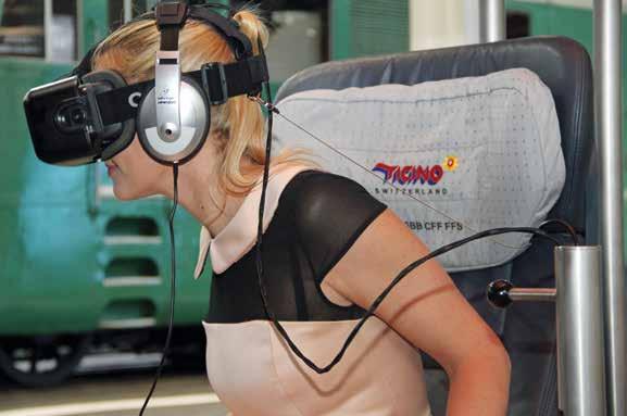 SVIZZERA E MERCATI ESTERI 31 Christa Rigozzi è stata tra i primi a sperimentare gli Oculus Rift di Ticino Turismo a Lucerna nel 2016.