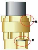 Istruzioni per l installazione Instucions for installation Il tubo deve essere tagliato perpendicolarmente alla sua lunghezza eliminando eventuali residui (bave).