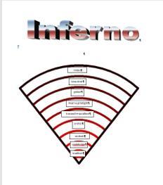 Seguendo Dante nel suo viaggio con Iplozero e Word Il percorso delle classi 5^ continua, giocando con forme geometriche, angoli e archi per