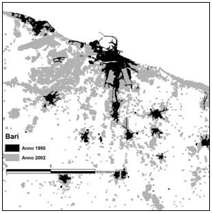 enorme proliferazione delle strutture urbane con rilevanti effetti di consumo