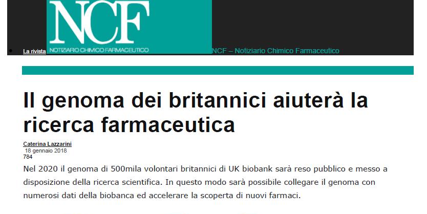 Biobanche- finalità Farmacogenetica: studio delle variazioni genetiche individuali (es.